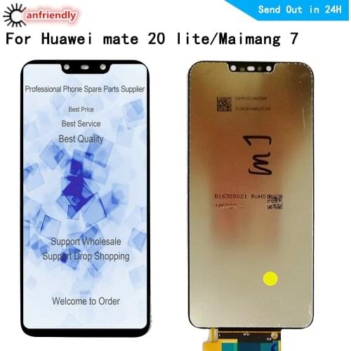LCD for Huawei mate 20 lite maimang 7 LCD Display Touch panel Screen Digitizer with frame Assembly for Huawei mate 20 lite