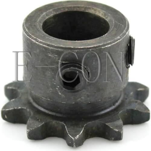 1pcs 10T 5mm Bore 04C10T Metal Pilot Motor Gear Roller Chain Drive Sprocket