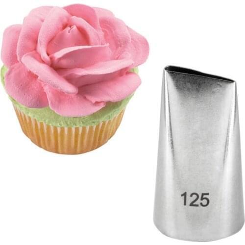125# Petal Tips Stainless Steel Icing Piping Nozzles Cake Decorating Pastry Tip Sets Cupcake Tools Bakeware