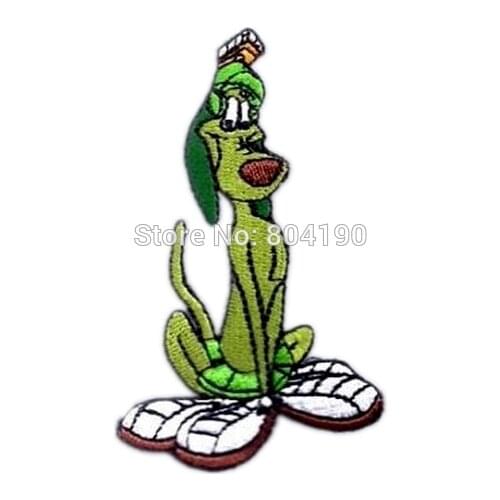 3.5" K-9 Dog Figure TV Movie Series Cartoon punk rockabilly applique sew on/ iron on patch