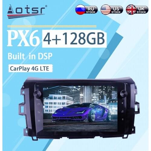 4+128GB For Nissan Navara 2016 Android 10 WIFI Wireless Carplay Car Multimedia Radio Player GPS Navigation Stereo