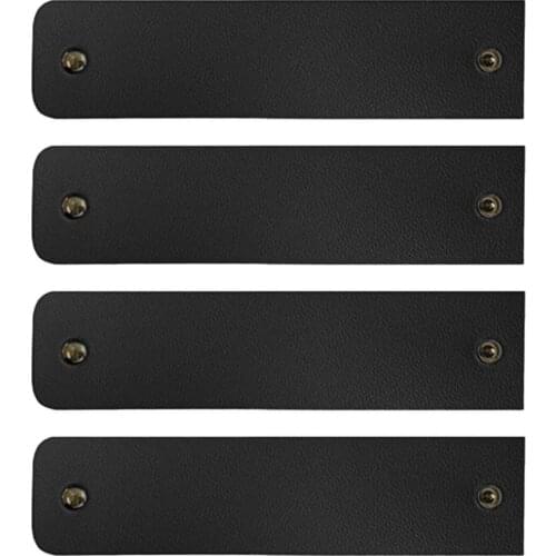 Wide Application 4Pcs/Set Useful Faux Leather Vintage Napkin Ring Set Small Table Napkin Ring Table Decor for Party