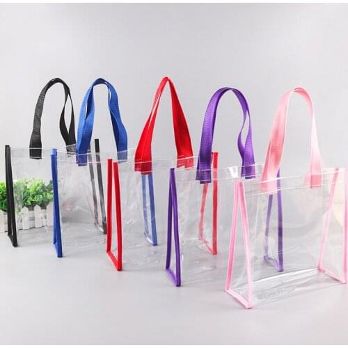 50pcs/lot PVC Cosmetic Bags Waterproof Transparent Floral PVC Woman Make Up Organizer Bag Toiletry Bathing Storage Bag