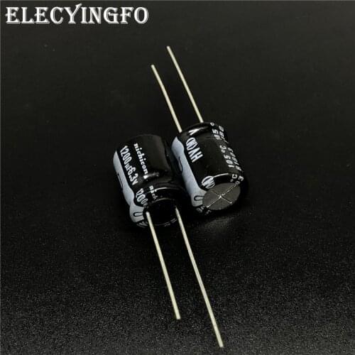 20pcs 1200uF 6.3V1200UF NICHICON HV Series 10x12.5 High Ripple Current Low Impedance 6.3V1200uF Aluminum Electrolytic Capacitor