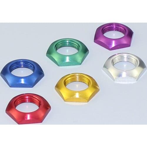 Colorful Aluminum Nut Red/Green/Blue/Yellow/White/Purple For 3PDT M12 Stomp Pedal Foot Switch PBS-24 Series