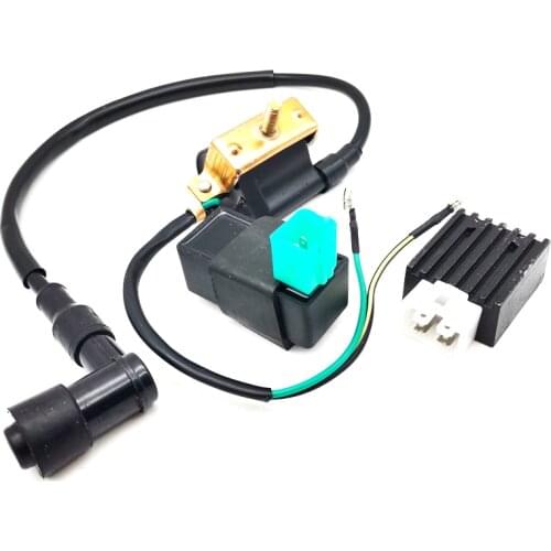 Dirt Pit Bike ATV Ignition Coil CDI Unit Rectifier Regulator 110cc 125cc 140cc