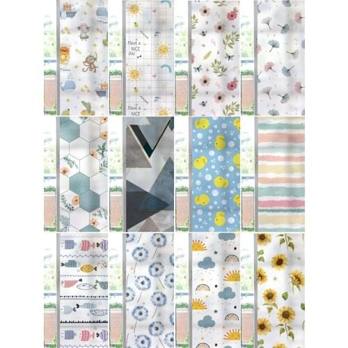 Multi-glued anti-transparent electrostatic glass film sticker shading bathroom bathroom sliding door balcony window flower film