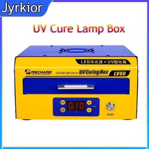 350W UV Lamp Box For Samsung LCD/OLED Edge Screen Glass OCA Glue Laminating Reduce Wave Bubble Back UV Light