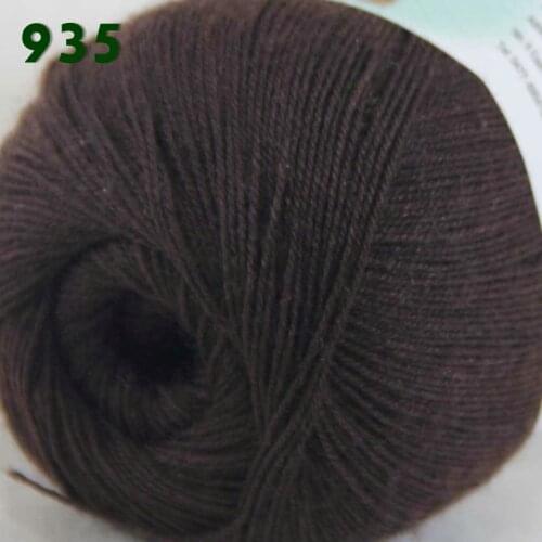 Lot of 6 Skeins Fine Lace Soft Wool Acrylic Cashmere Yarn Knittin Bramble Berry Brown 238-935-6