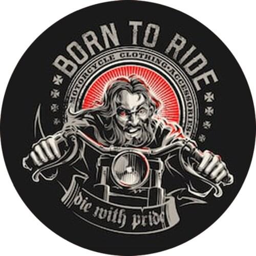 Customizable Rider Born To Ride Madman Motorcycle Moto Car Sticker KK Vinyl Cover Scratches Waterproof PVC Decal