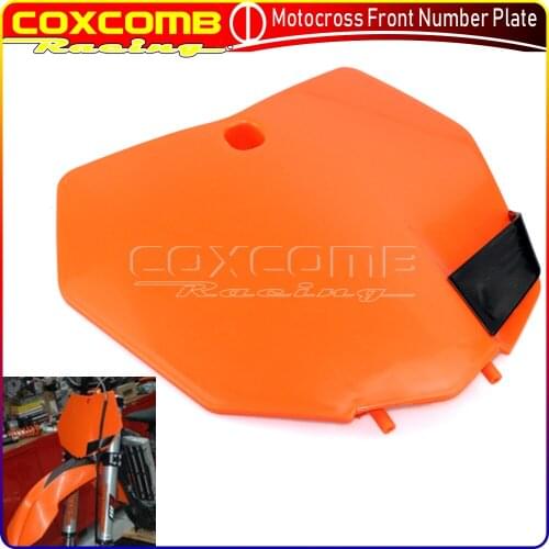 Dirt Bike Motocross Fender Enduro Front Mudguard Number Plate Name Panel For SX SX-F XC XCF XC-W 350 250 125 450 300 SX85 13-16