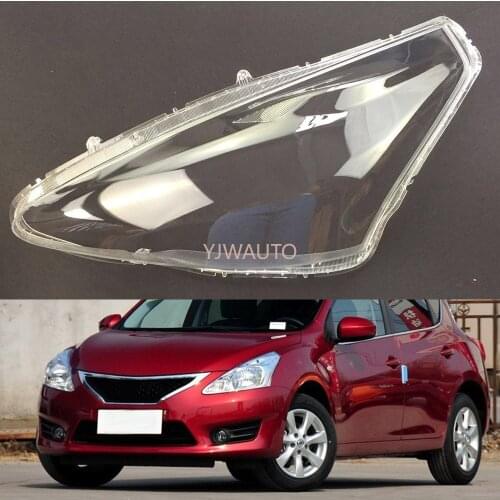 Car Headlight Lens For Nissan Tiida Versa 2011 2012 2013 2014 Car Headlamp Cover Replacement Auto Shell Cover