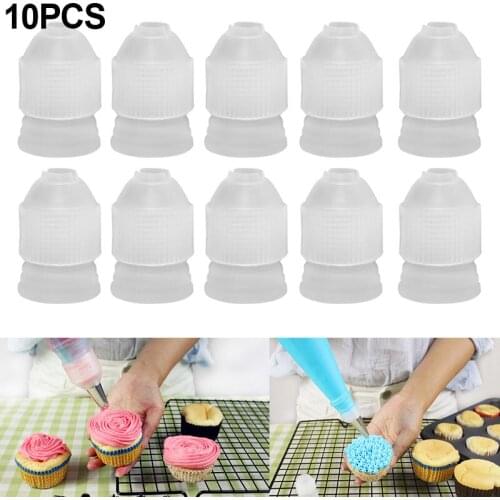 10Pcs Cake Decorating Mouth Adapter Coupler Adaptor Icing Piping Nozzle Bag Flower Pastry Decoration Tool Kitchen Pastry Tool