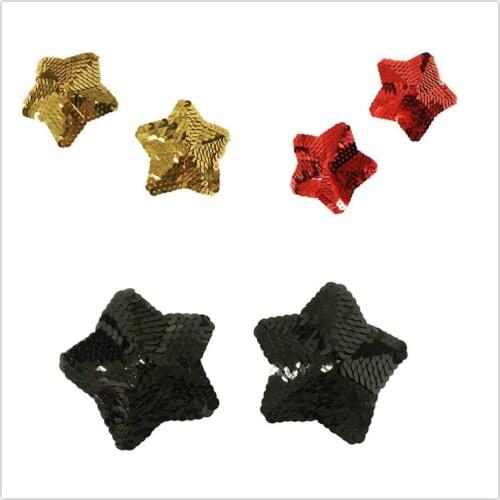 Christmas Sequins star Synthetic Feather Cream stick Design Sexy Soft Breast Petals Nipple Cover Pasties For Women