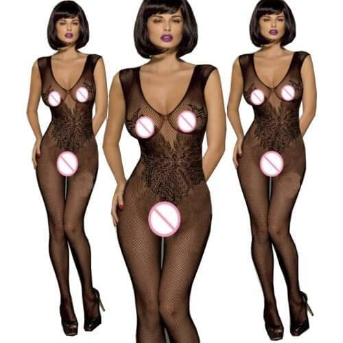 Lingerie Sexy Hot Erotic Crotchless Teddies Bodysuit Women Underwear Bodystockings Open Crotch Sex Costumes Porno Clothes Dress