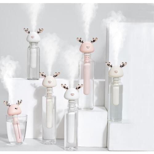 Mini Deer Humidifier Ultrasonic Cool Mist USB Air Humidificadors For Hotel Travel Car Office Living Room Aroma Air Diffuser