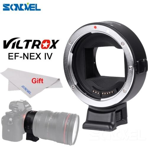 Viltrox EF-NEX IV Auto Focus Lens Adapter for Canon EOS EF EF-S Lens to Sony E NEX Full Frame A9 A7 A7II A7RII A7SII A6500 A6300