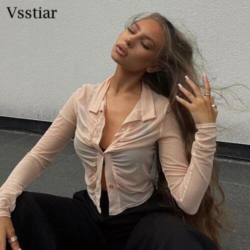 Прозрачные блузки Vsstiar China At AliExpress