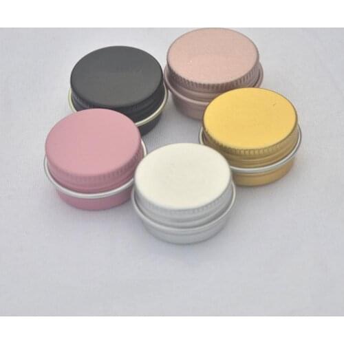 5g aluminum jar pot tin container for eye shadow lip balm cream gel powder case moisturizer cosmetic packing