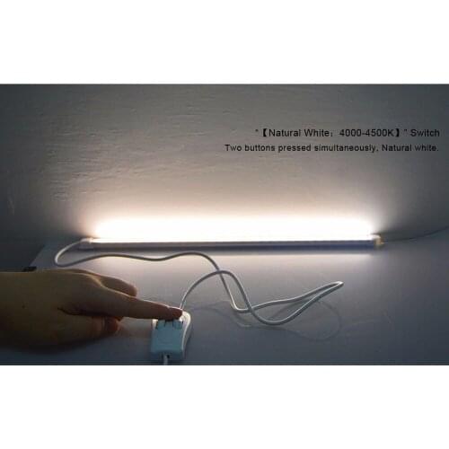 Three Colors Changeable Rigid USB LED Light Bar 5V Reading Book Desk Lamp Switch Night Light Drop shipping