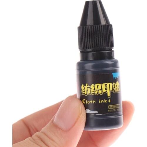 10ml Hot Selling Printing Ink Waterproof Special Ink For Students Children Name Stamp Printing On Clothing Wash Not Fade