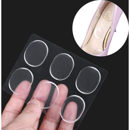 1000Packs Foot Care Patch Women Silicone Gel Shoe Insole Inserts Pad Cushion 6pcs/Sheet Foot Care Hug Heel Grips Free Shipping