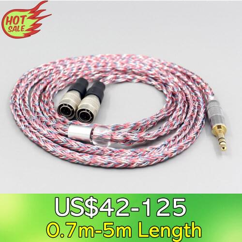 16 Core Silver OCC OFC Mixed Braided Cable For Mr Speakers Alpha Dog Ether C Flow Mad Dog AEON headphone Earphone LN007583
