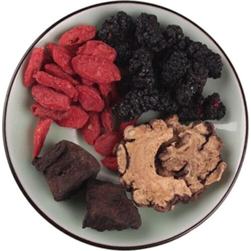 20bag 10g/bag Wufa tea wild Heshouwu Sangchuan Chuanxiong hair tea black secret hair care heath body Chinese medicine Wugen Tang