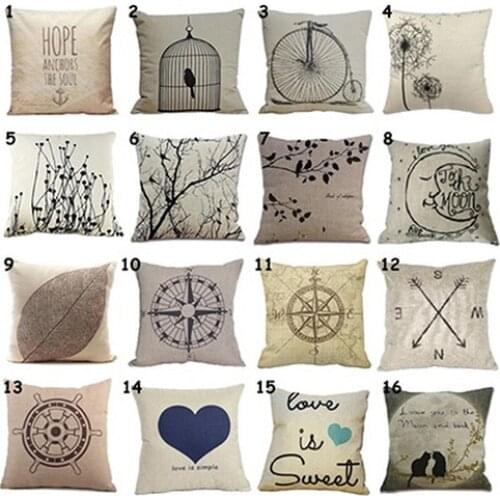 2021 Europe Style Home Decor Simple Casaul Beige Background Cotton Linen Pillow Cover Case Cushion Wholesale Dropshipping