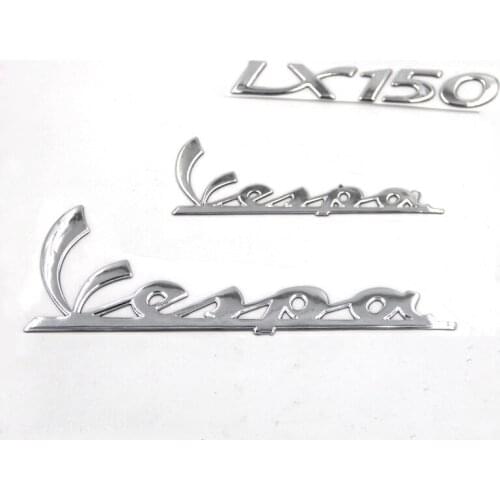3D Motorcycle Stickers Decals For Vespa LX 150 silver