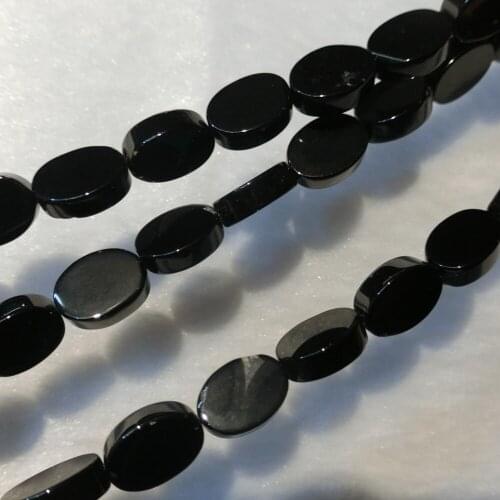 56pcs Oval Shape Black Agates Unakite Charms Natural Stone Loose Beads Accessories Jewelry Making Earring Bracelet Necklace Free
