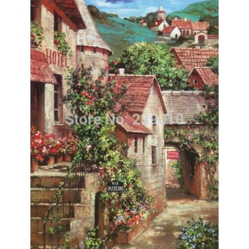 Free shipping pastoral painting Landscape Canvas Prints Oil Painting Wall art decoration painting on canvas home decor picture