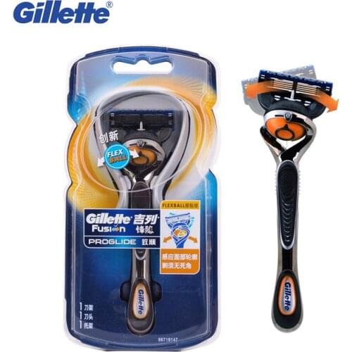 Genuine Gillette Fusion Proglide Razors FlexBall Brand Shaving Machine Washable Shavers for Men Face Care