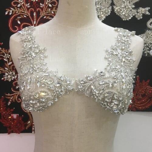 Fast ship good quality Mia022#silver hand made beads luxury accessory for wedding bridal /fashion designer