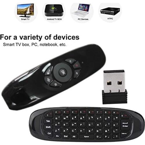 C120 Multi-Language Version Gyroscope Air Mouse Mini Keyboard 5 ir Learning Backlight Smart TV Box PC Remote Control
