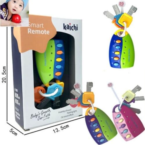 Baby Toy Musical Car Key Toy Smart Remote Car Voices Pretend Play Education Toy tiaojia kids lab set Holiday DIY Decorations