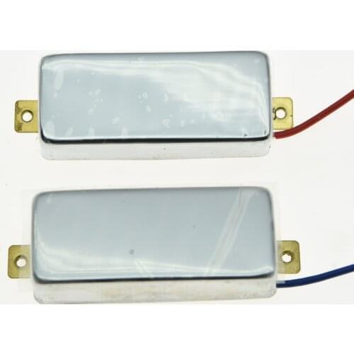 KAISH Chrome LP Closed Mini Humbucker Pickup Set Sealed Pickups for LP