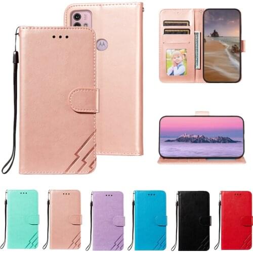 Classic Flip Wallet Leather Case for Motorola Moto G Power 2021 G30 G9 Edge Plus Coque Card Holder Bracket Full Protection Cover