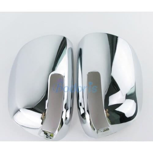 For Toyota Hilux Vigo 2012 2013 2014 Side Wing Mirror Cover With Hole Door Rear View Overlay Chrome Car Styling Accessories