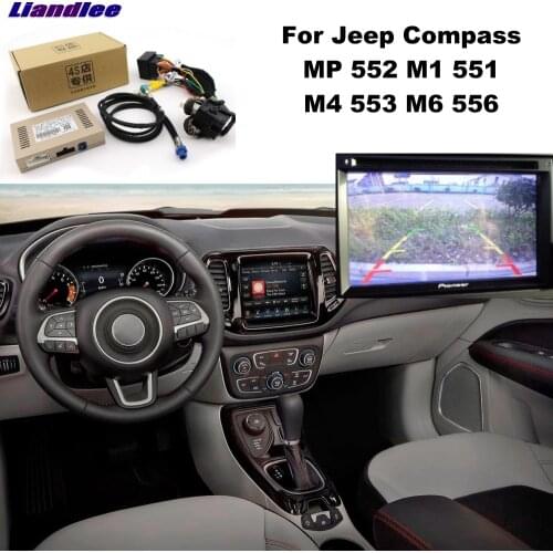 Liandlee Parking Camera Interface Reverse Back Up Camera Kits For Jeep Compass MP 552 M1 551 M4 553 M6 556 Display Upgrade