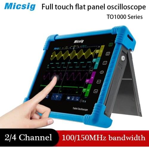 Micsig Digital tBook Tablet Oscilloscope 110 MHz 4CH Portable Oscilloscopes Automotive Touchscreen Digital-oscilloscope