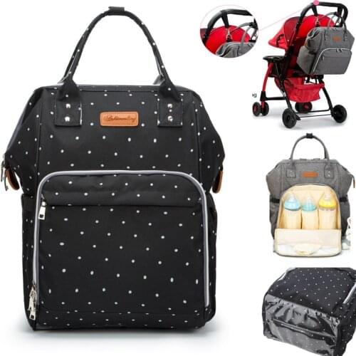 Fashion Mummy Maternity Nappy Bag Stroller Hooks Large Capacity Baby Diaper Bag Travel Backpack Designer Nursing Bag Baby Care