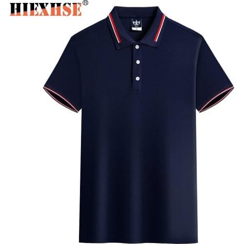 2021 New Brand Casual Cotton Soild Mens Short Sleeve Polos Shirts Business Lapel Fashion Seven Color Men And Women Uniform Polo