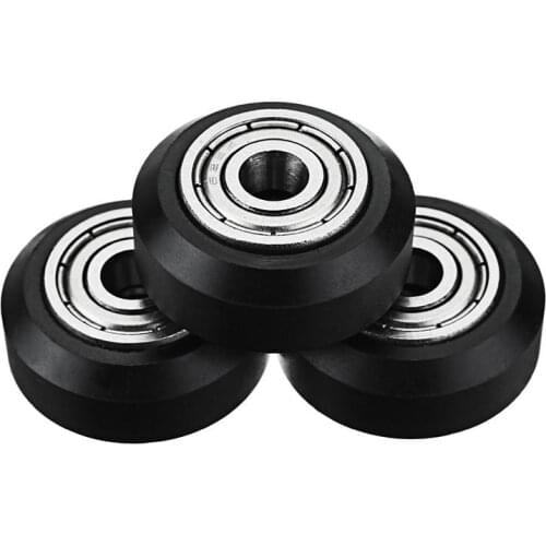 2pcs Openbuilds POM Material Big Pulley Wheel Carbon Steel Deep Groove Ball Bearing for V-slot cr-10 S4 S5 ender 3 printer part