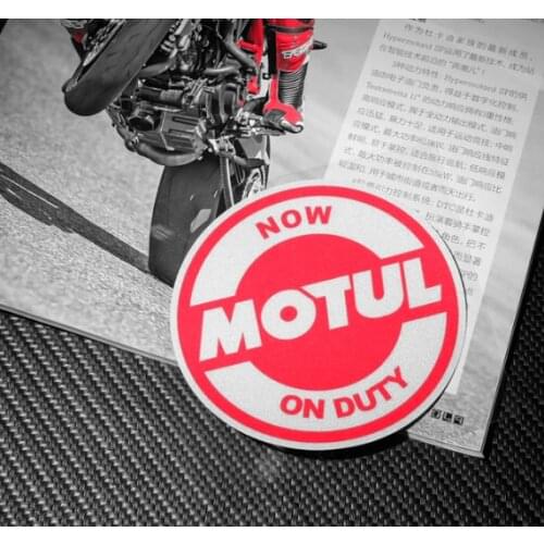 Car Styling Vinyl Decal Motorcycle Bike Stickers for France Oil Sponsor NOW ON DUTY