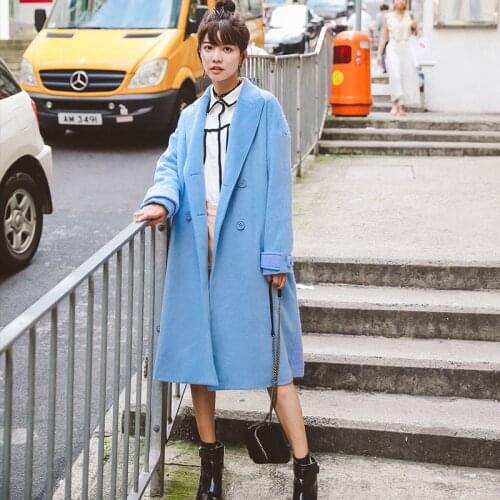 SZMXSS Womens Blue Coats