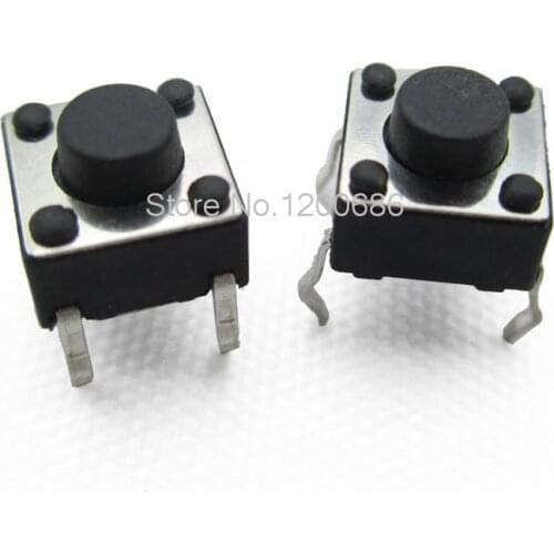 TELESKY 6 * 6 * 5MM micro switch copper feet vertical touch switch button switch