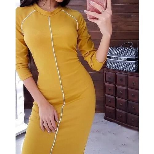 Модные обтягивающие платья TMWEVN China At AliExpress