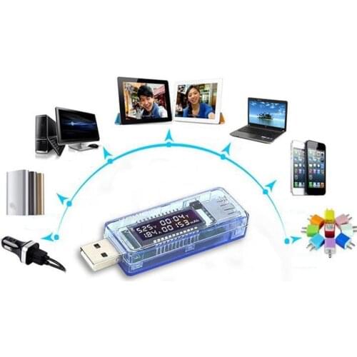 LCD USB Detector USB Volt Current Voltage Doctor Charger Voltmeter Tester Plug Power Bank Capacity Ammeter Meter V0I3