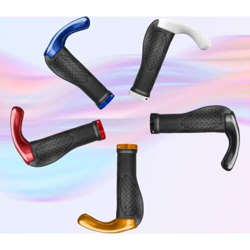 Z30 Bicycle Grips Handlebar End Cap Aluminium Alloy Lock Mountain Handle Bar Grip Trek Bike Anti-Skid Rubber Bicycle Skid-Proof